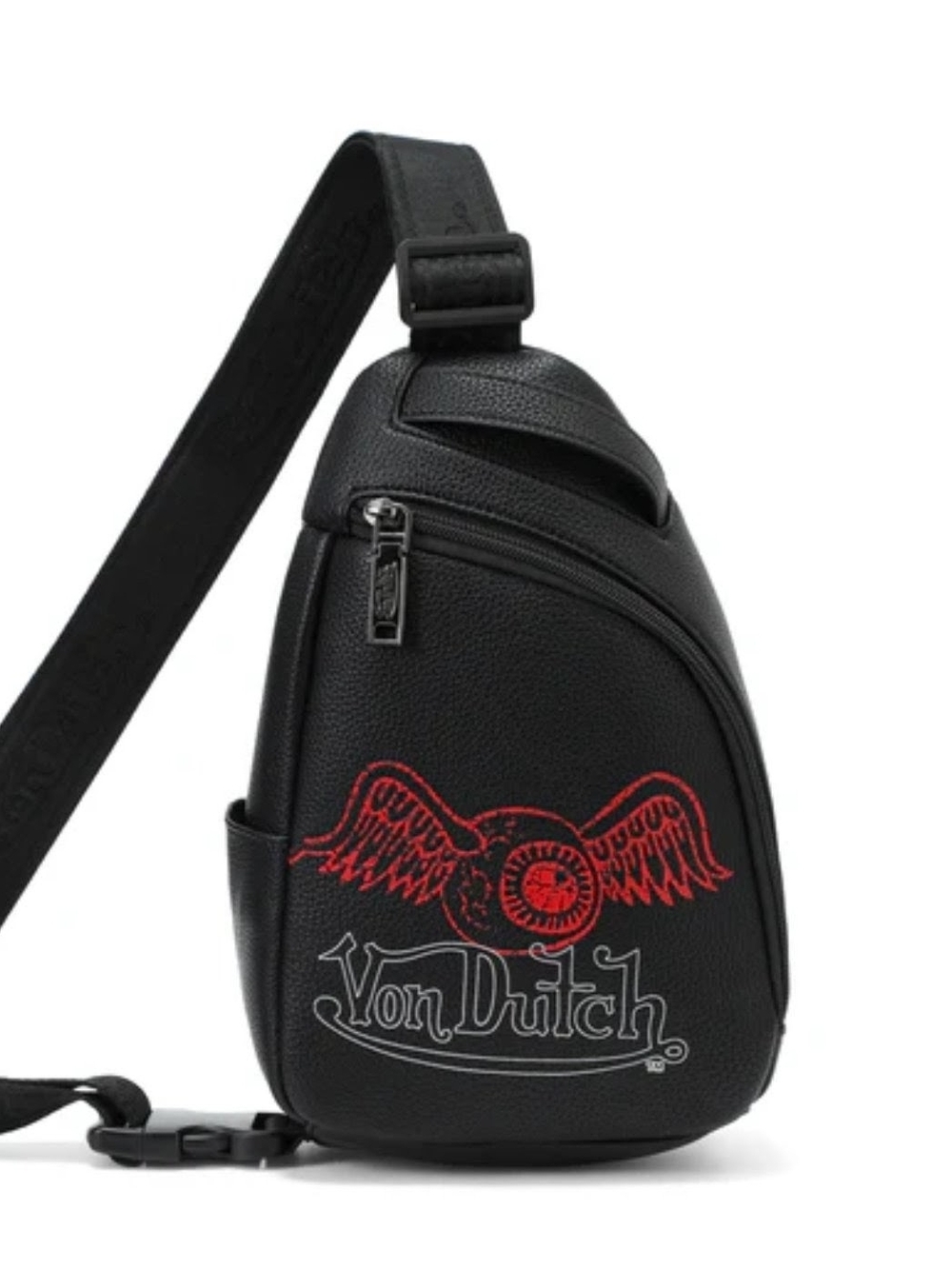 Von Dutch Men's Sling Crossbody Bag-Eyeball Logo